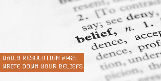 Write Down Your Beliefs